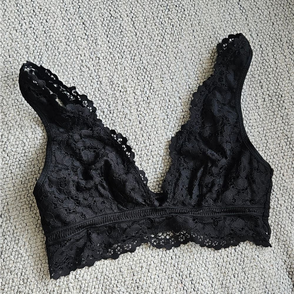 💝Victorias Secret Elegant Black Lace Bralette